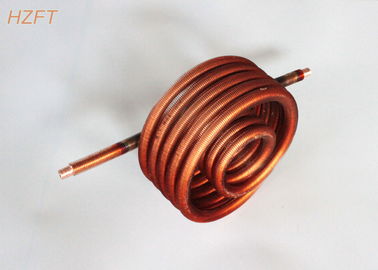 Heat Exchanging Copper / Cupronickel Water Heating Coil 0.75MM Ketebalan Sirip untuk Tangki Air