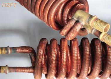 Cupronickel Integral Copper Tube Coil untuk Pemanas Air di Boiler Air Domestik