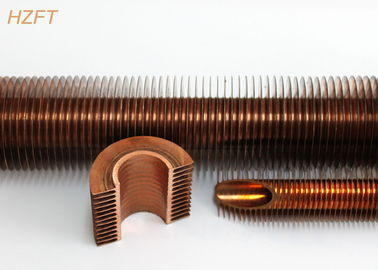 Cupro Nickel Heat Exchanger Fin Tube untuk Boiler Kondensasi Domestik 10MM Fin Tinggi